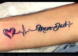 Mom dad with heartbeat tattoo. Acknowledged Best Mom Dad Tattoos Best Mom Dad Tattoos Best Tattoos Momcanvas