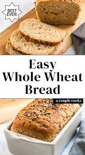 Easy Whole Wheat Bread A Couple Cooks Recipe Bread Recipes Homemade Vegan Bread Recipe Easy Vegan Bread Recipe