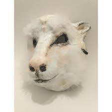 Original Paper Mache Sheep Mask, Farm Animal Mask, Papier Mache Mask,  Halloween Mask, Mardi Gras Mask, Theatre Animal Mask, Face Mask