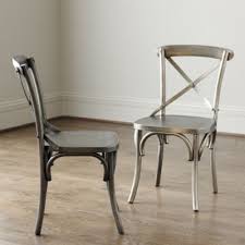 Set Of 2 Constance Metal Dining Chairs Ballard Designs Metal Dining Chairs Metal Side Chair Side Chairs