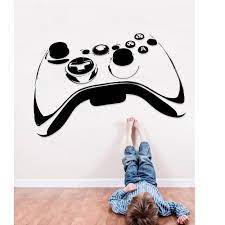 Ps4 Video Game Controller Wall Sticker For Boys Room Large X Box Home Decor Decal For Kids Room Detachable Vinyl D In 2021 Video Game Decor Gaming Decor Game Room Kids