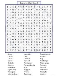 The spruce / kaley mckean halloween word search puzzles are a great activity. Geometry Word Search