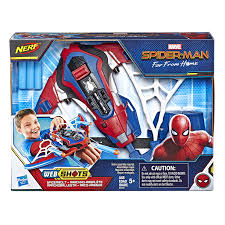 Fans were surprised to see mysterio presented in the initial marketing for far from home as a heroic character claiming to be from an alternate dimension. Spider Man Web Shots Spiderbolt Nerf Powered Blaster Toy For Kids Ages 5 And Up Toys Meijer Grocery Pharmacy Home More