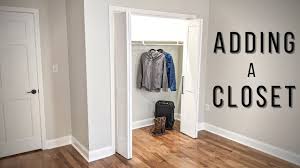 Sliding closet doors protect your wardrobe and finish the custom look. How To Build A Closet Youtube