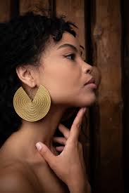 ALMASI African stores Beaded Hoop