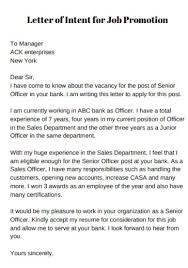 Job application letter of intent sample here in the example of job letter of intent, an applicant writes this letter to a company to know about the job opening in his field. 11 Sample Job Promotion Letters In Pdf Ms Word