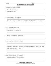 Free Simple 5 Paragraph Book Review Or Report Outline Form Book Review Template Book Report Templates Written Book Report