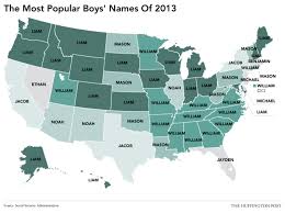 Looking for baby boy names that are unique, cute and popular? 19 Eye Opening Maps Of America That May Surprise You Popular Baby Names Popular Boy Names Baby Boy Names