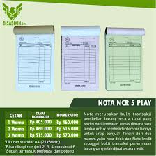 Contoh format daftar riwayat hidup ilmusosial id. Nota Kontan Kosong Masnurul