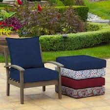 Arden Selections 2 Piece Sapphire Leala Texture Deep Seat Patio Chair Cushion At Lowes Co In 2020 Replacement Patio Cushions Deep Seating Outdoor Lounge Chair Cushions