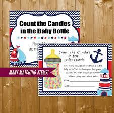 Nautical Baby Shower Games Pack Of 10 Games Instant Etsy Nautical Baby Shower Nautical Baby Baby Shower Printables