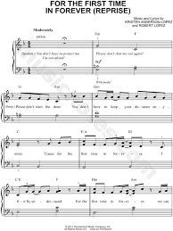 Lirik Lagu Frozen For The First Time In Forever Reprise For The First Time In Forever Reprise From Frozen Sheet Music Easy Piano In F Major Transposable Download Print Sku Mn0129509