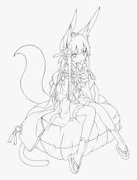 Animeoutline provides easy to follow anime and manga style drawing tutorials and tips for beginners. Outlines At Getdrawings Com Anime Girl Outline Transparent Hd Png Download Transparent Png Image Pngitem