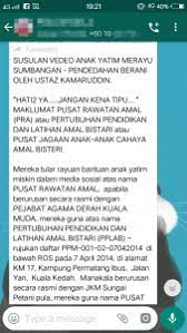 (2003) telah menyertai pertubuhan seni silat abjad malaysia. Rupanya Ramai Orang Guna Nama Anak Anak Yatim Sebab Nak Dapatkan Duit Secara Percuma Ini Kisahnya Soscili