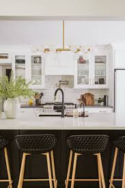 Spring 2020 One Room Challenge Reveal Part 1 The Tile Shop Blog In 2020 Glass Kitchen Cabinets Modern White Kitchen Cabinets Glass Kitchen Cabinet Doors
