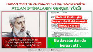 Alparslan kuytul ve furkan vakfı'nın gerçek yüzü. Furkan Vakfi On Twitter Iftiralarin Gercek Yuzu Cumhurbaskanina Hakaret Etti Dediler Acilan Davadan Beraat Etti Alparslanhocayla Ozelprogram Teroriftirasicoktu Https T Co Cxe9a95p6u