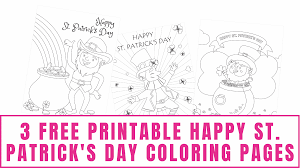 You will love these festive boozy st. 3 Free Happy St Patrick S Day Coloring Pages Freebie Finding Mom
