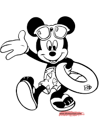 In 1925, hugh harman drew some sketches of mice around a photograph of walt disney. Mickey Mouse Coloring Pages Summer Coloring And Drawing