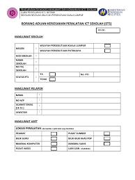 Borang tempahan bilik mesyuarat dan dewan aras 4 & 6. Borang Aduan Kerosakan Peralatan Ict
