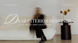 Dear Interior Designer, please specify more Vintage Items."