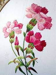 Free Hand Embroidery Pattern Carnations Embroidery Patterns Vintage Embroidery Flowers Machine Embroidery
