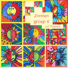 Zonnen Groep 6 Wasco Oil Pastel Daarna Met Inkt Zwarte Lijnen Zon In 2 Verschillende Stukken Koude Wa Knutselen Thema Kunst Zomerknutsels Zon Tekening