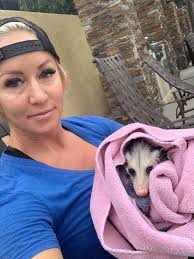 Who could resist a baby opossum? Look at that face! We love wildlife at  BPH🐾