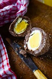 A hidden layer of bacon makes this traditional scotch egg recipe extra special, from bbc good food. Make Your Own Chocolate Scotch Egg Larder Love