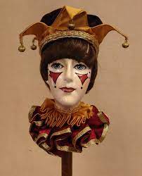 Jester Jester Painted Skull Jester Hat