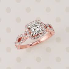 The selection of engagement rings on ebay includes a variety of contemporary and vintage settings made from yellow, rose or white gold, silver and platinum to complement her personal style. Infinity Halo Diamond Engagement Ring In 14k Rose Gold Shane Co