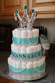 Pin By Celia Campos On Diaper Cakes Baby Shower Diaper Cake Tiffany Baby Showers Tiffany Blue Baby Shower