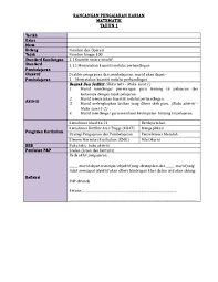 Nota hebat matematik disediakan untuk murid tahun 6 yang akan menduduki upsr. Doc Rancangan Pengajaran Harian Matematik Tahun 1 Punitha Anpalagian Academia Edu