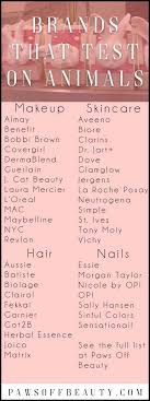 Brands That Test On Animals Paws Off Beauty Amazing Cosmetics Cruelty Free Skin Care Cruelty Free Cosmetics