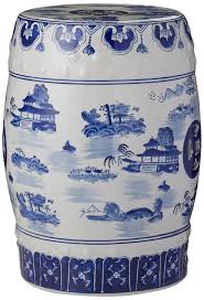 Porcelain garden stools continue to remain very popular, as they add a nice touch to either the living room or the garden and can be used as stools or side tables. Oriental Furniture 18 Landscape Blue White Porcelain Garden Stool Buy Online In Bahamas At Bahamas Desertcart Com Productid 7903353