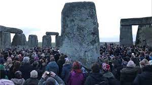 On the winter solstice, visitors have the rare opportunity to enter the towering, mysterious stone circle for a sunrise ceremony run by. Stonehenge Winter Solstice Parking Row Mars Event Bbc News