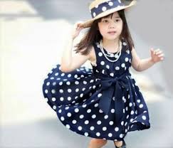 3t New Navy Blue Polka Dots Chiffon Casual 3t Little Girls Dress Sariasknitncrochet Children S On Ar Girls Casual Dresses Girl Outfits Girls Dresses Summer
