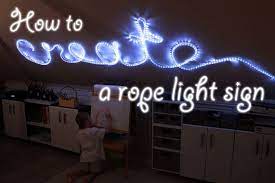 How To Create Rope Light Word Wall Art Rope Light Word Wall Art Diy Rope Lights