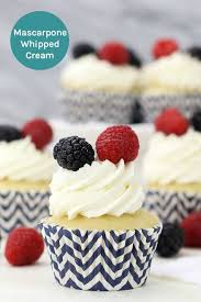 This Easy Whipped Cream Recipe Is Stabilized With Mascarpone Recipe Easy Whipped Cream Recipe Cupcake Cakes Whipped Cream
