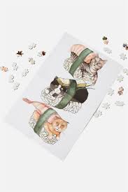 Use the shipping location switcher at the top right of the website to choose your location. 1000 Piece Puzzle Sushi Cats