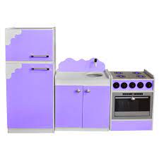 Em até 10x de r$ 30,00 sem juros. Kit Cozinha De Brinquedo Infantil 03 Pecas Lilas Branco Crianca Feliz Cozinha Infantil Crianca Feliz Nay Multicoisas Enxoval Moveis