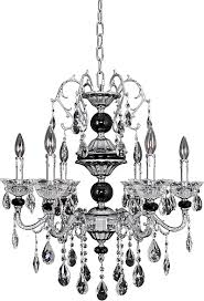 Allegri Faure 6 Light Chandelier In Chrome W Firenze Crystal Lighting Chandeliers Light Fixtures Hanging Chandelier Lighting Swarovski Elements Chandelier