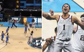 Ucla's johnny juzang missed a floater in the lane, grabbed his own miss and then put the ball back up to tie the game at 90 with 3.3 seconds remaining in the. Video Zags Jalen Suggs Lands Insane Buzzer Beater Vs Ucla