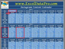 Using excel for recipe costing and inventory linking. Download Instagram Content Calendar Excel Template Exceldatapro