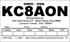 This is a very familiar view of the hometown skyline. Kc8aon S Qrp Projects Homebrew Qsl Cards With Your Pc A Computer Graphics Program And Printer Is All You Need Personalize Your Qsl To Suite You You Can Make Them With Text Only Or With Pictures