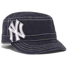 New York Yankees Women S Chic Cadet Military Adjustable Cap Mlb Com Shop Baseball Cap Yankees Baseball Major League Baseball