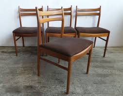 4 Vtg 50s 60s Retro Modernist Mid Century Danish Era Mcintosh Teak Dining Chairs Dining Chairs Teak Dining Chairs Chair