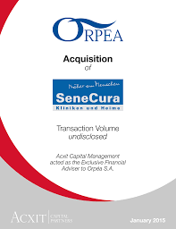 Die einrichtungen der senecura gruppe bieten optimale pflege für senioren mit unterschiedlichen bedürfnissen. Orpea Gruppe Ubernimmt Senecura Acxit Capital Partners
