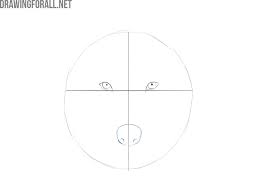 As the first step, we draw a circle that constitutes the upper portion of the head. How To Draw A Wolf Face
