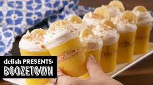 4 Boozy Pudding Shot Recipes That Double As Dessert Boozetown Delish Youtube