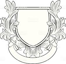 Retro Style Shield And Banner Shield Drawing Free Vector Art Graffiti Designs